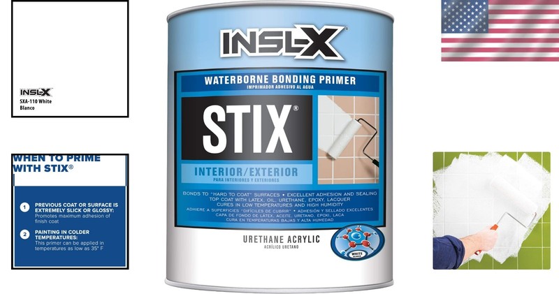 Stix 04 Acrylic Waterborne Bonding Primer, 1 Quart - Unmatched Adhesion, White gallery