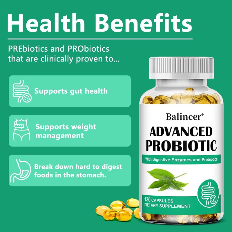 Contains prebiotic and probiotic capsules to support gut and digestive health gallery