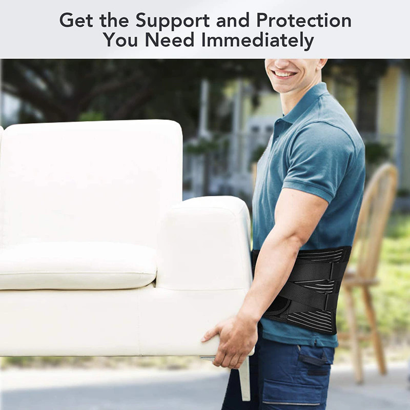 Adjustable Lower Back Brace Lumbar Support Waist Belt For Men Women Pain Relief gallery