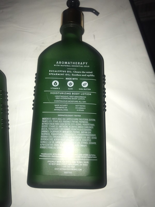 2 Bath and Body Works Aromatherapy EUCALYPTUS SPEARMINT Moisturizing Body Lotion gallery