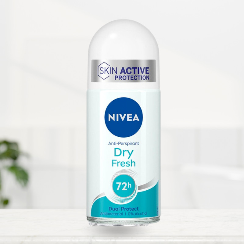 NIVEA Anti-Perspirant Dry Fresh 72H, 0% alcohol [PACK OF 3] - 1.69 fl oz (50ml) gallery