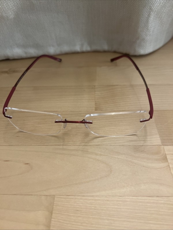 Silhouette 5521 70 3040? xx-17-140 Womens Red Titan Rimless Eyeglasses Frames gallery