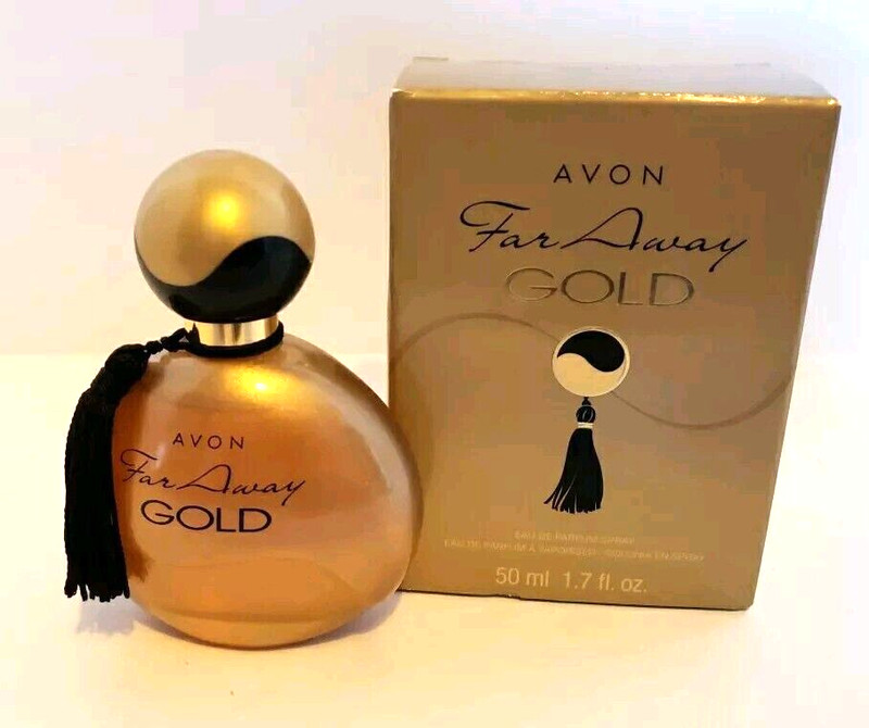AVON Far Away GOLD Eau De Parfum Fragrance Spray 1.7 fl oz LIMITED EDITION NIB