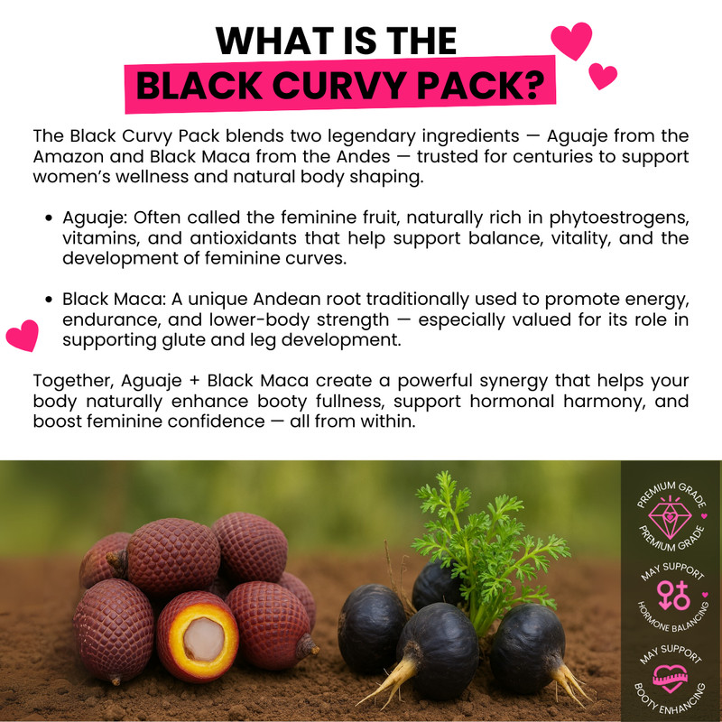 BIG BUTT GROWING: Aguaje + Black Maca ROOT PILLS, MAXIMIZE your BOOTY SIZE FAST! gallery