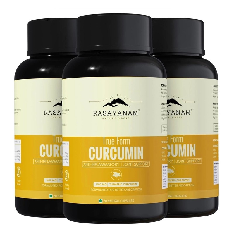 Curcumin Capsules 1600mg with 95% Curcuminoids | Turmeric & Piperine | 180 Caps.