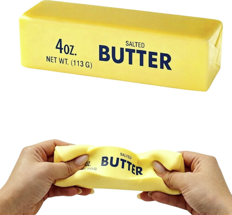 Butter Squishy Fidget Toy Soft Squeeze Sensory Stress Ball Kids Adult Desk Toy
