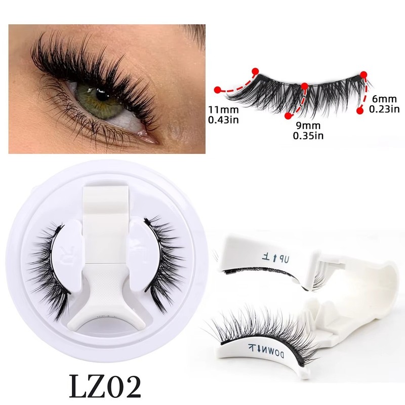 Reusable Magnetic Eyelashes with Applicator No Glue Needed Natural Lashes Kit US