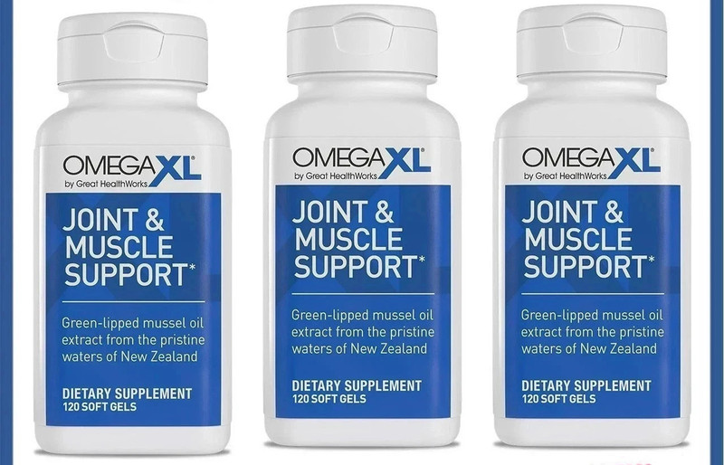 Omega XL 120 Capsules Lipped Mussel Omega-3 Joint Relief (Pack of 3)