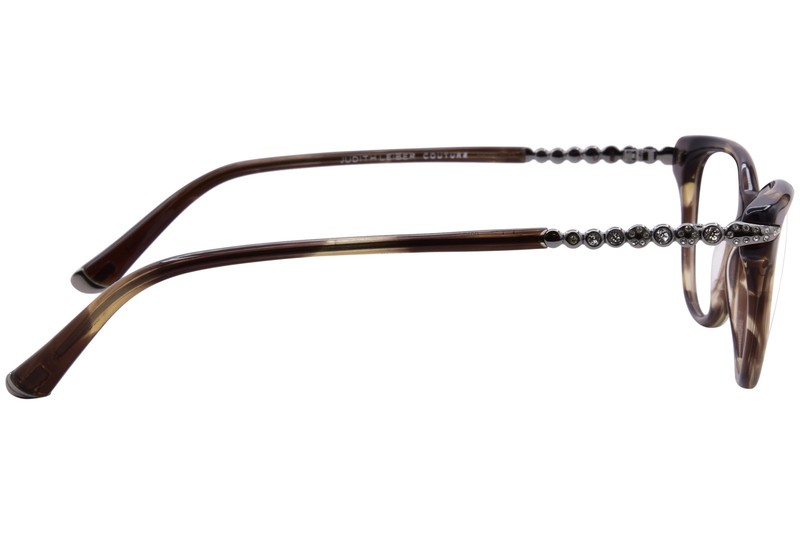 Judith Leiber Couture Zodiac Eyeglasses Women's Wood Full Rim Cat Eye 53mm gallery
