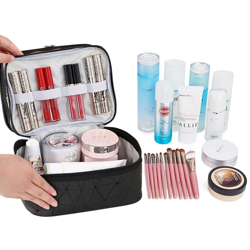 Professional Large Makeup Bag Cosmetic Case Storage Handle Organizer Travel Kit gallery