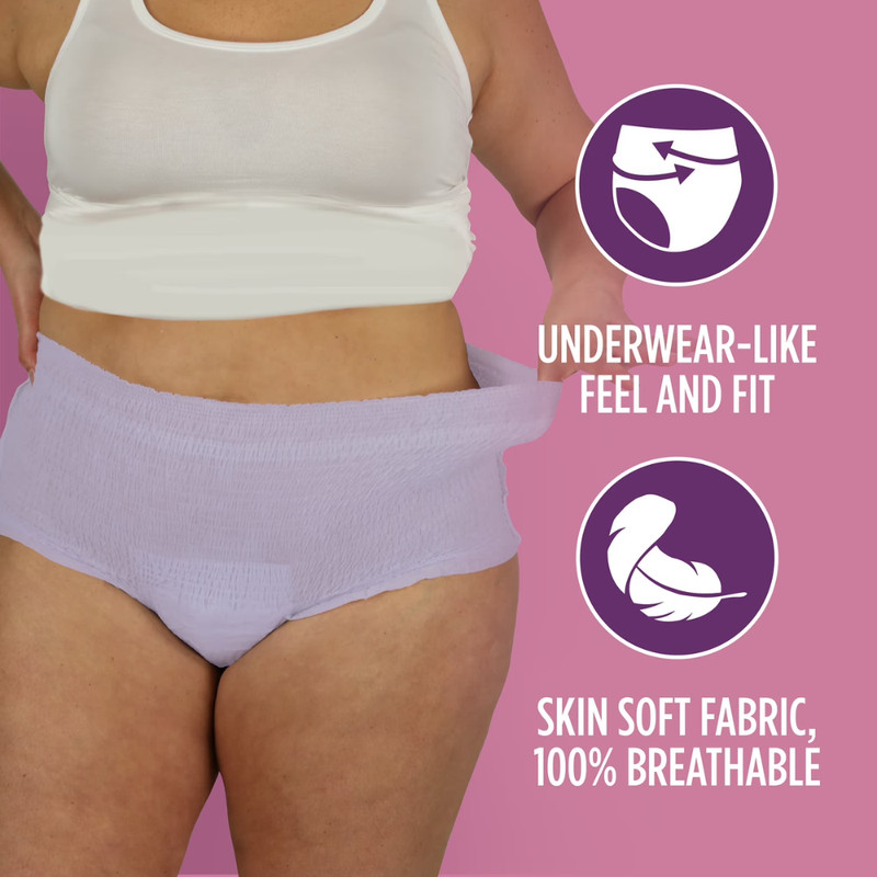 Assurance Women's Incontinence Postpartum Underwear, XL Maximum Absorbency, 72Ct gallery