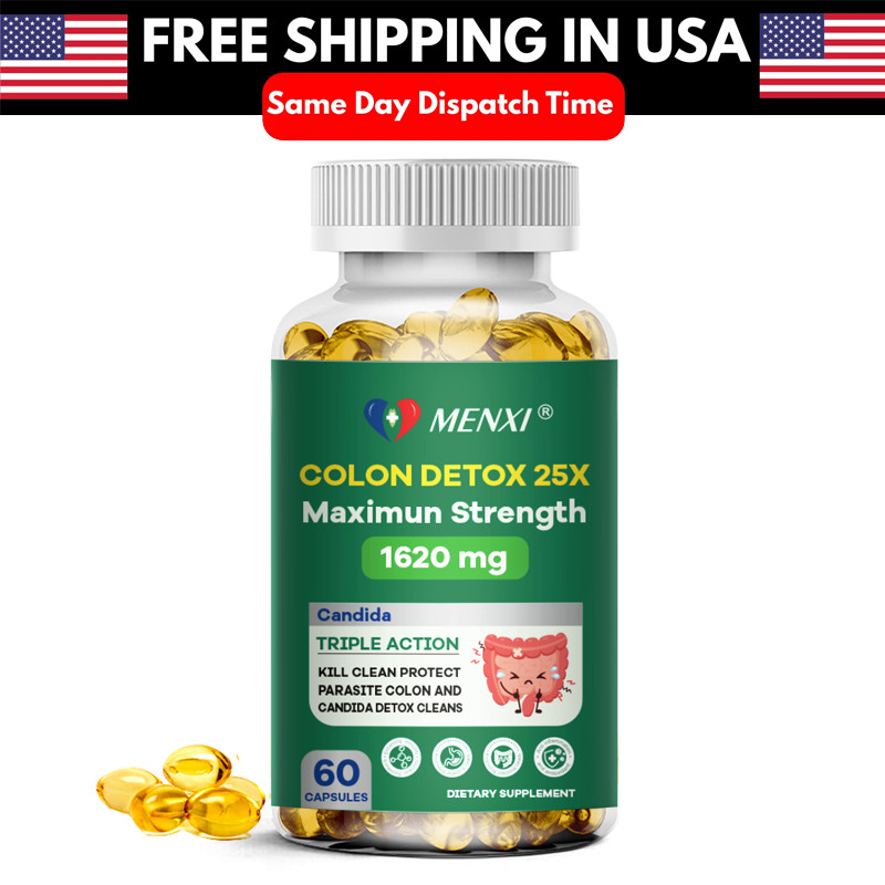 Remove Parasite ANTI PARASITE CANDIDA DETOX Body Cleanse ULTRA FLASH COLON 60 CT