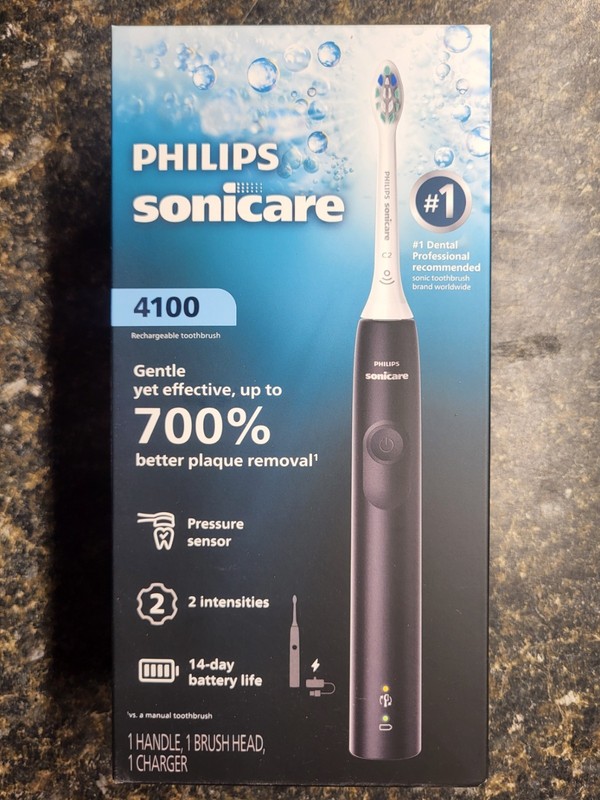 Philips Sonicare 4100 Sonic Electric Toothbrush Black, Unisex Adults