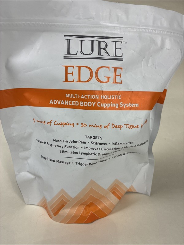 NEW Lure Edge Advanced Body Cupping System 4 Cups Kit S M L XL Muscle Massage gallery