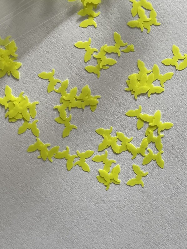 Butterfly 2 Neon Yellow Nail Glitter | 1 TSP | Gel Nail Art & Acrylic gallery