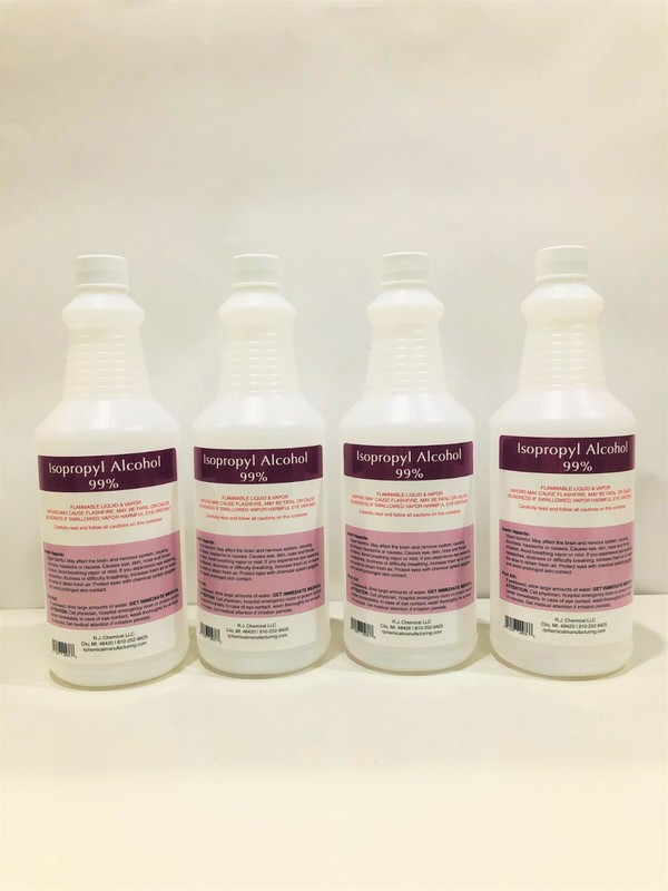 ISOPROPYL ALCOHOL 99%-NO IMPURITIES- 4 QTS – 20 QTS $26.45- 93.99