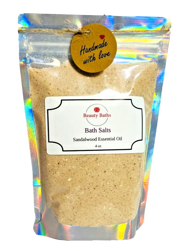 Sandalwood Bath Salts Epsom Salt bath soak gift for her therapeutic body soak gallery