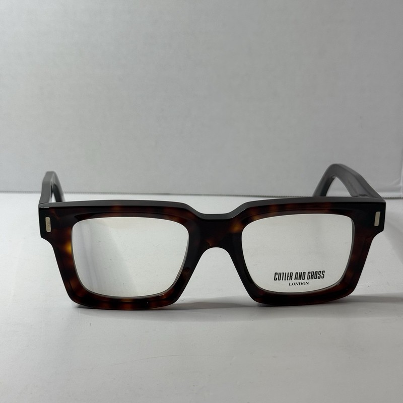 Authentic Cutler and Gross CGOP 1386 52mm 21 145 Dark Turtle Glasses Italy