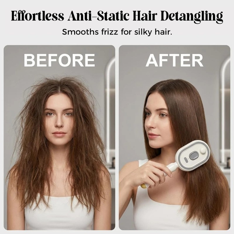 2026 Electric Spray Hair Brush Air Cushion Massage Comb Anti-Static 3-colors US gallery