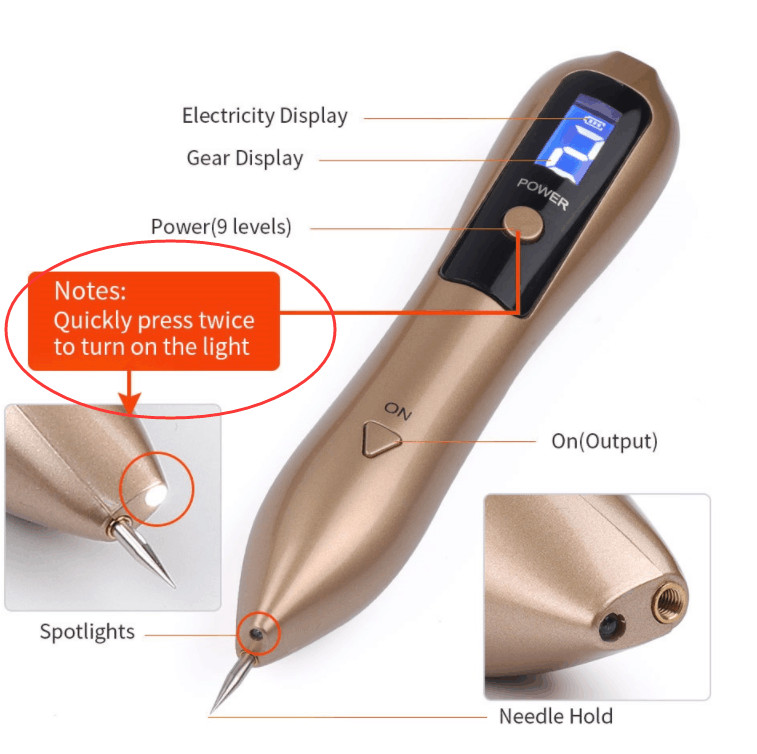 Fibroblast Plasma Pen Wart Tattoo Freckle Dark Spot Removal Skin Tag 9 Levels gallery