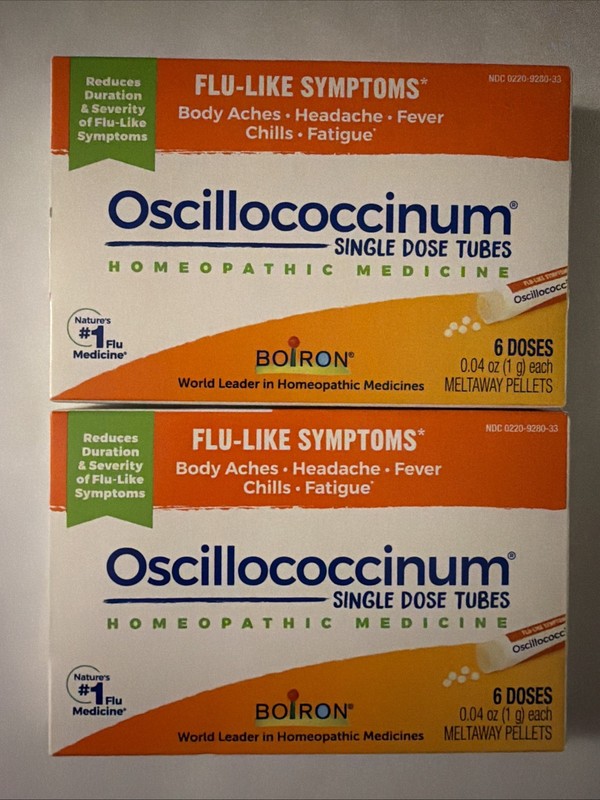[2 Packs] Oscillococcinum Homeopathic Flu-Like Symptom Relief By Boiron Exp 2030
