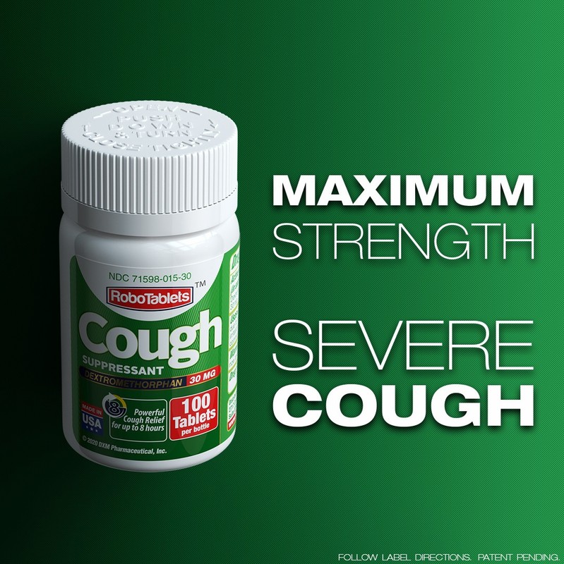 Cough Suppressant 100 Tablets 30mg Dextromethorphan gallery