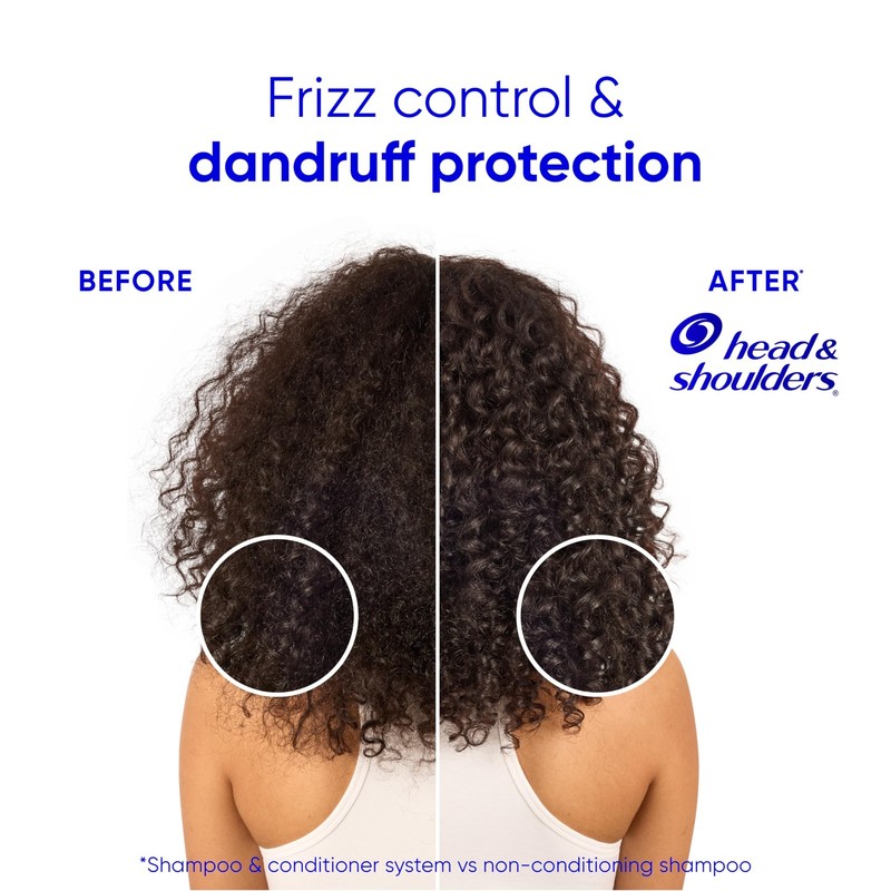 Dandruff Shampoo Conditioner 2 in 1 Frizz Control 28.2oz Head Shoulders Smooth gallery