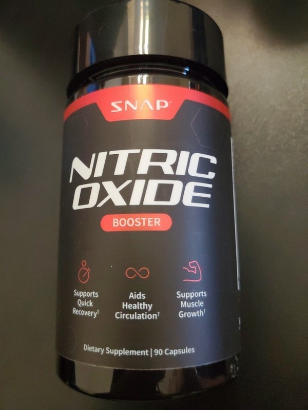 Snap Supplements Nitric Oxide Booster Supplement with L Arginine X 2, 90 ct