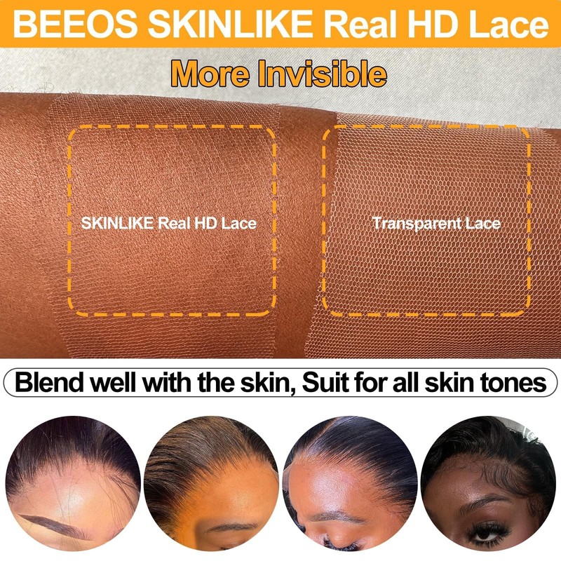 Beeos Body Wave 2X6 Skinlike Real Hd Lace Closure 0.10Mm Ultra-Thin Invisible gallery