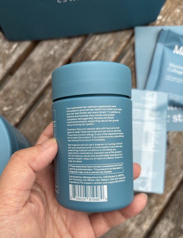 MDhair Premium Regrowth Kit Biotin Marine Collagen Shampoo Supplement Set gallery