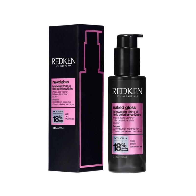 Redken Naked Gloss Lightweight Hair Serum, 100 ml | Provides Heat Protection