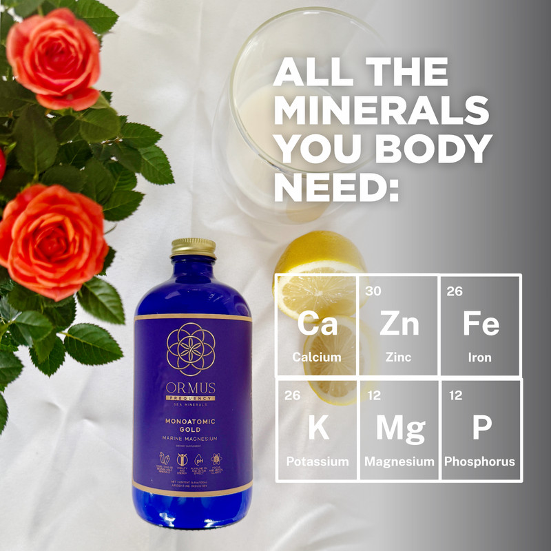 ORMUS MONOATOMIC GOLD 500ML - MULTIMINERAL SOLUTION EXTRACTED FROM SEA SALTS gallery