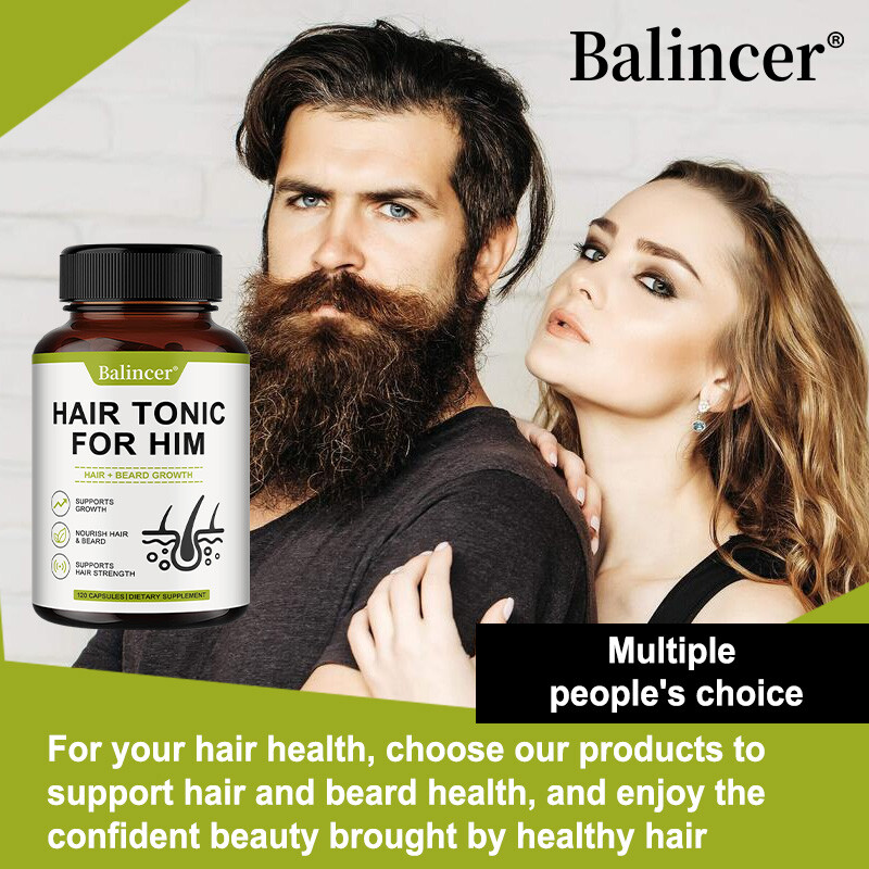 Men's Balance Hair Growth Supplements,Promotes Hair Regrowth,120Ct Free Shipping gallery