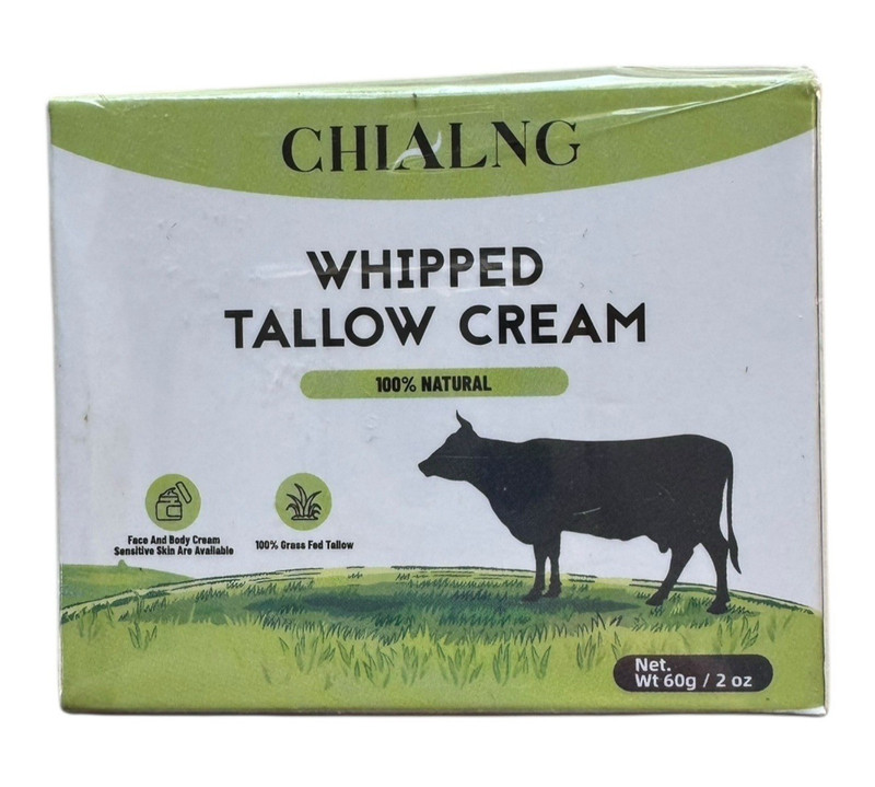 Beef Tallow Cream for Skin Moisturizer for Body & Face – 2 oz – Ex: 11/27