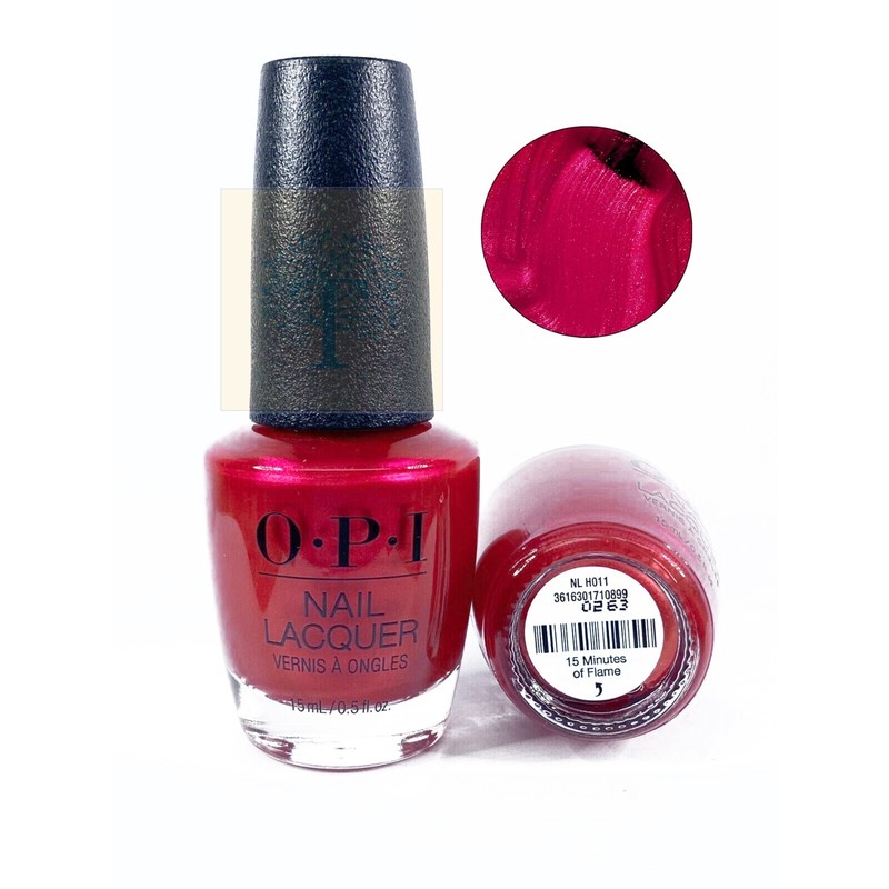 OPI Nail Lacquer 0.5oz/15mL Brand New Authentic – 15 Minutes of Flame – H011