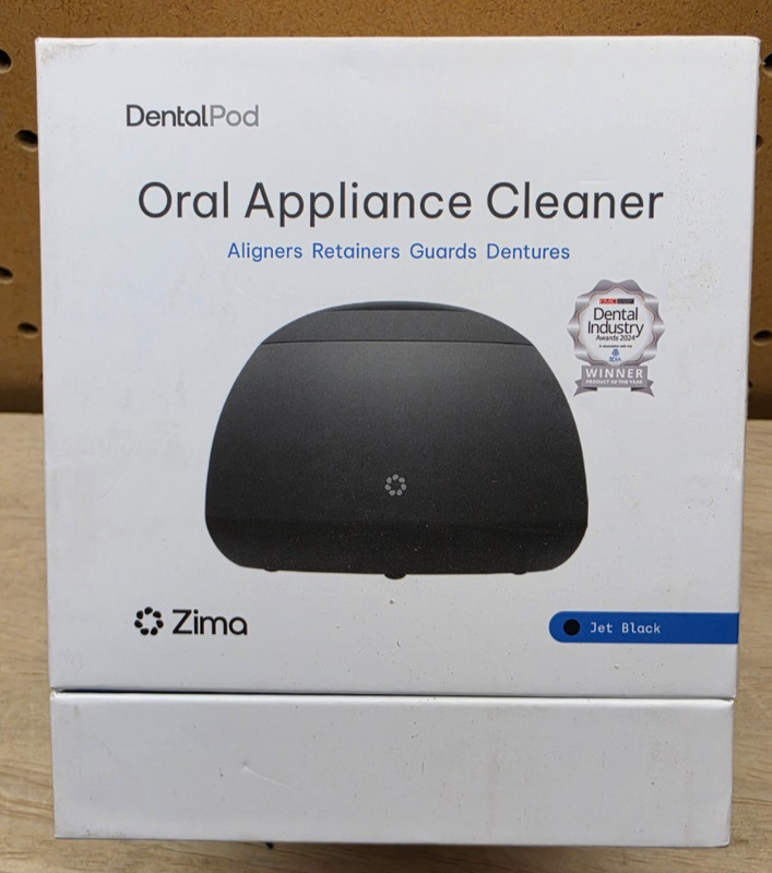 Zima Dental Dental Pod Oral Appliance Cleaner Jet Black New Sealed Free Shipping