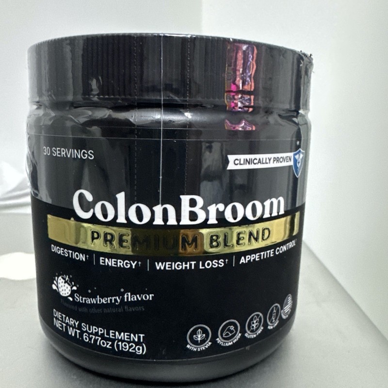 ColonBroom PREMIUM BLEND! Strawberry – 30 SERVINGS! Exp 12/2026 6.85oz