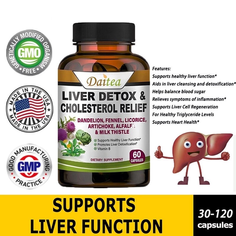 Milk Thistle Liver Support Formula for Healthy Fat Metabolism & Wellness 3 Pack