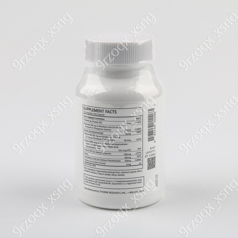 Thorne Basic B Complex 60 capsules x 1-3 Pack (Total 60/120180 caps) Exp 05/2028 gallery