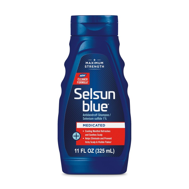 Selsun Blue Medicated Antidandruff Shampoo, Maximum Strength Scalp Treatment …