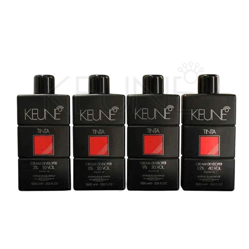 Keune Tinta Developer Cream All VOL – 3% – 6% – 9% – 12% – 33.8 Fl Oz – 1L choos