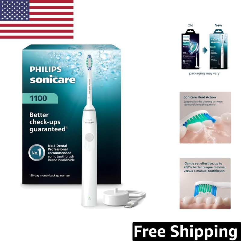 Philips Sonicare 1100 Series Electric Toothbrush – Advanced Sonic Cleaning