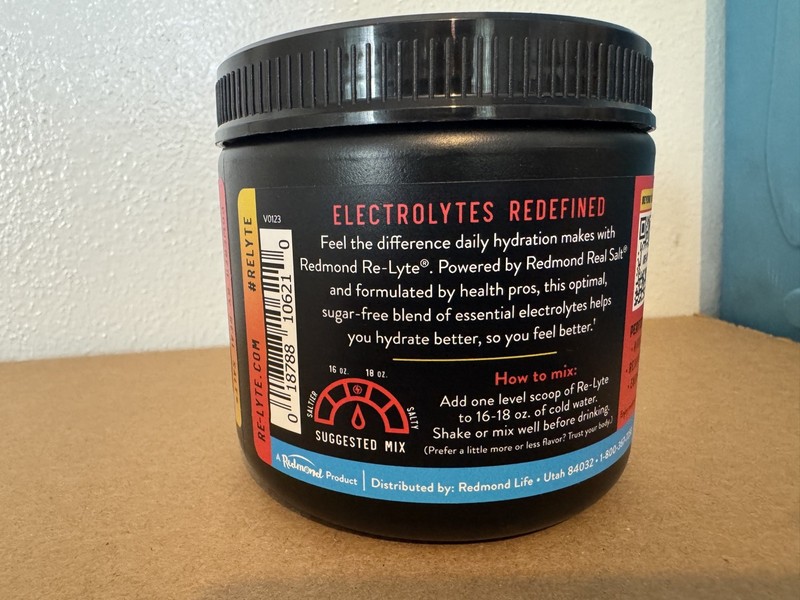 Redmond Re-Lyte Hydration Electrolyte Mix Strawberry Lemonade 60 Servings NEW! gallery