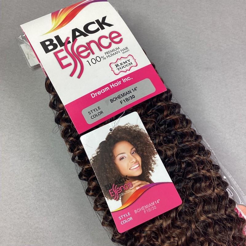BLACK Essence BOHEMIAN 14″ Hair Extensions F1B/30 Remy Touch