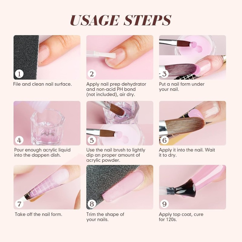 Luxurious Acrylic Nail Starter Set - Non-Toxic, Easy Application & Long Lasting gallery
