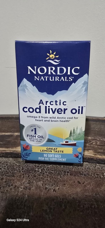 Nordic Naturals Arctic Cod Liver Oil 90 Softgels, Lemon Flavor Fish Oil Omega3