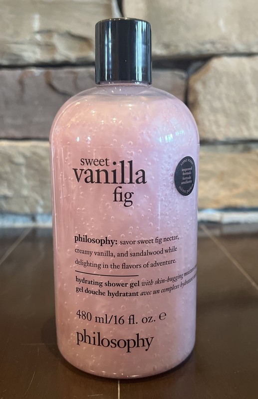 Sweet Vanilla Fig Philosophy Shower Gel 16 Ounces New