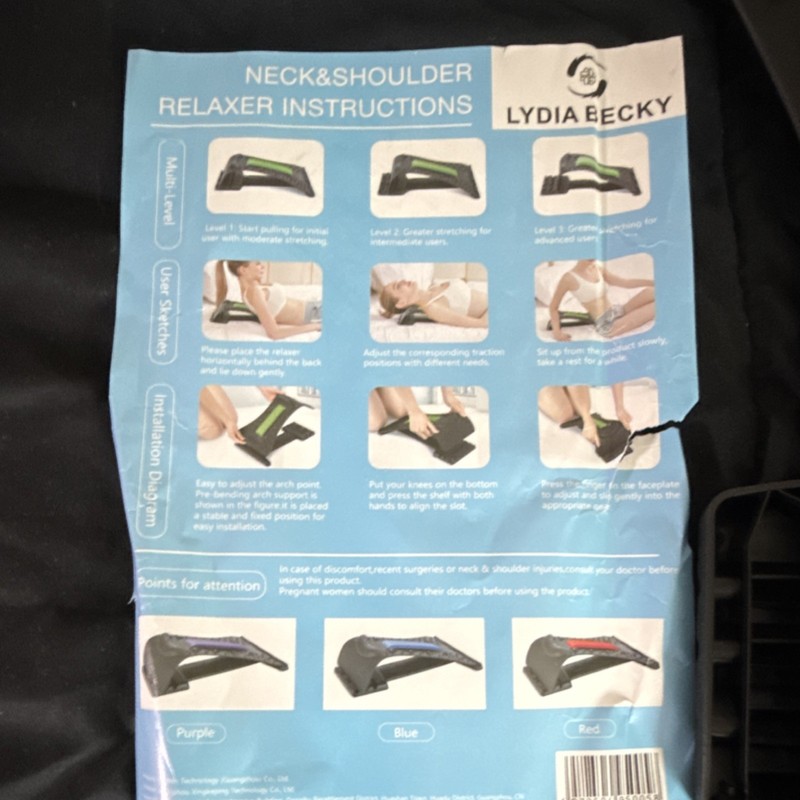 LYDIA BECKY Multi-Level Neck & Shoulder Relaxer Manual 6-Head Black/Green gallery