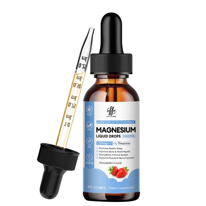 1x Magnesium Taurate Liquid 60ml Drops Magnesium Potassium Supplement 2300mg gallery