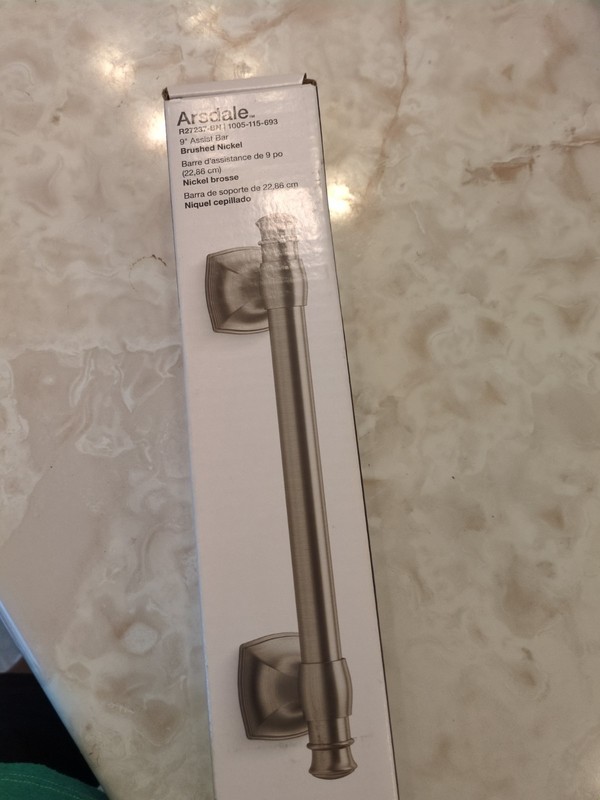 KOHLER 9″ inch Assist Grab Bar -Brushed Nickel- Arsdale New in Box R27237-BN